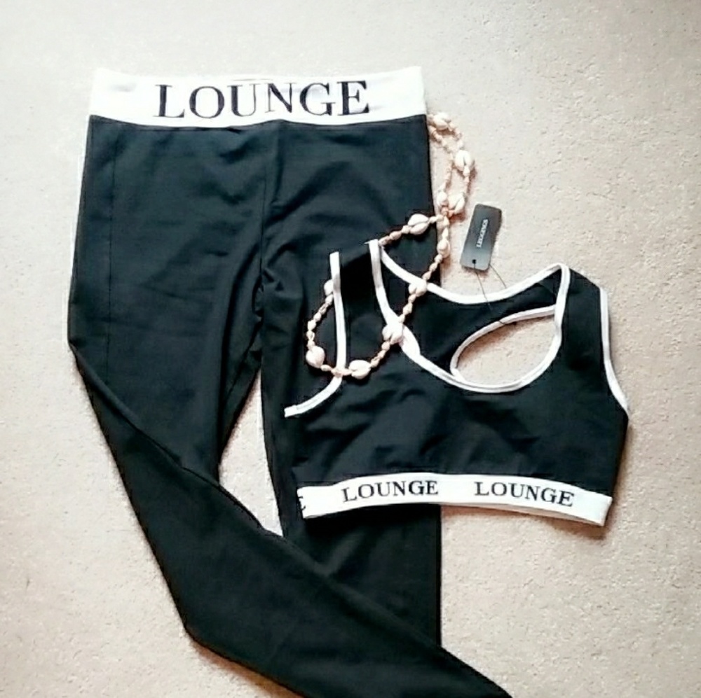 Lounge leggings and sports bra